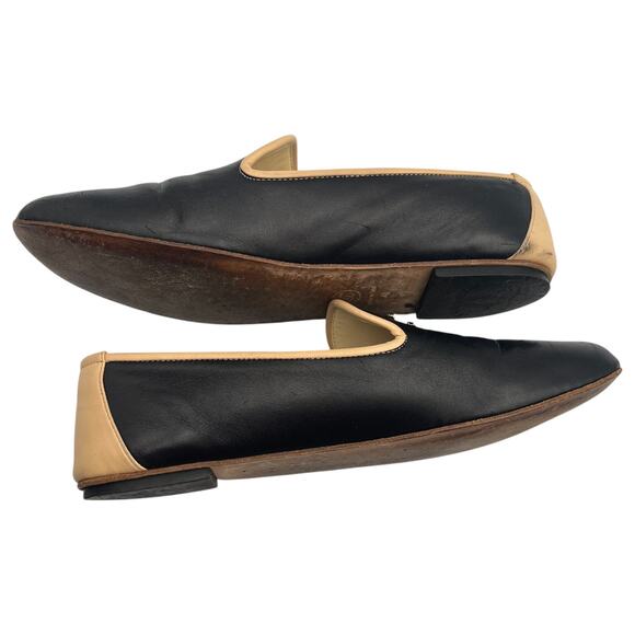 Chanel CC Chain Lambskin Leather Flat Loafers Slippers Black 40 / 9.5 - Picture 10 of 11